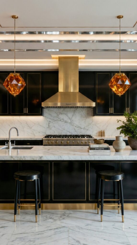 Midnight Glamour Kitchen