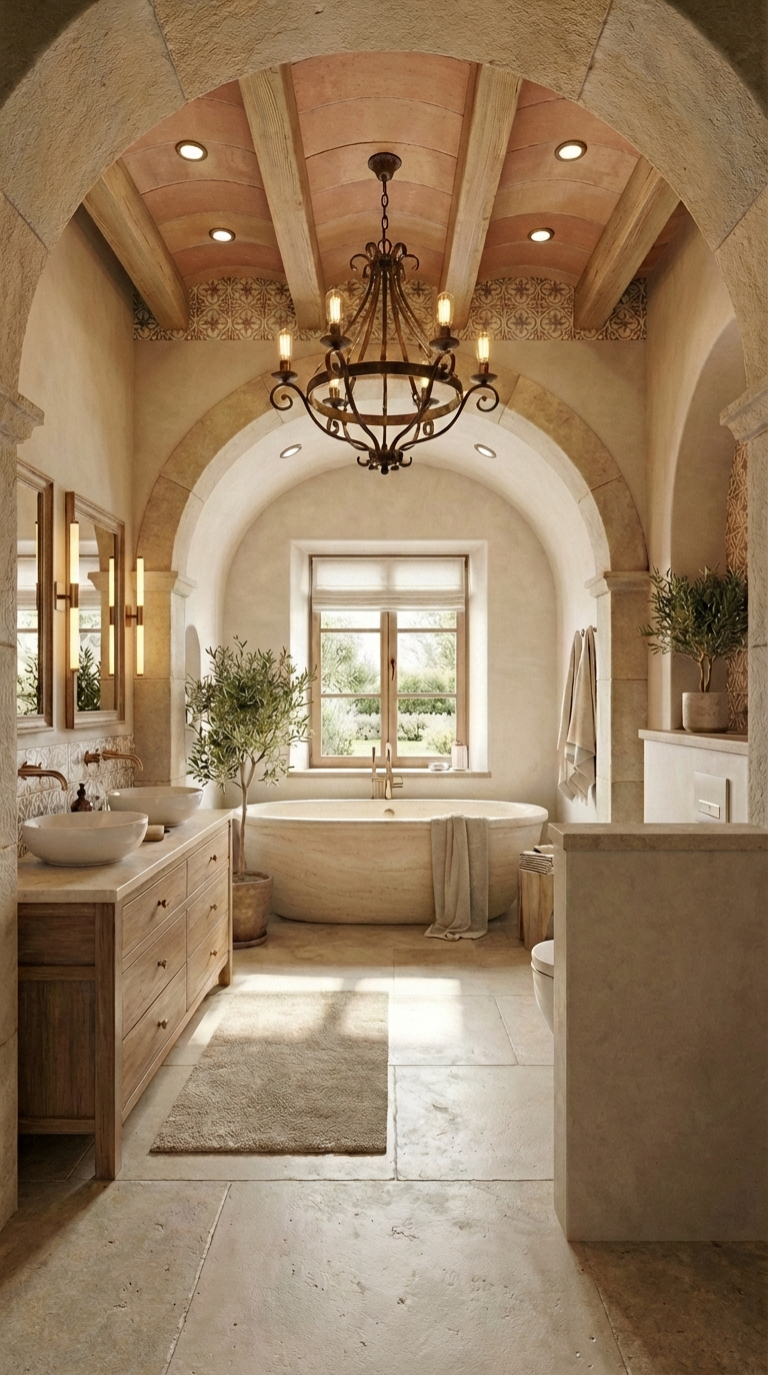 Arched Bathroom Transformation Arched Bathroom Transformation