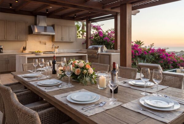 Sleek Seaside Grill Terrace