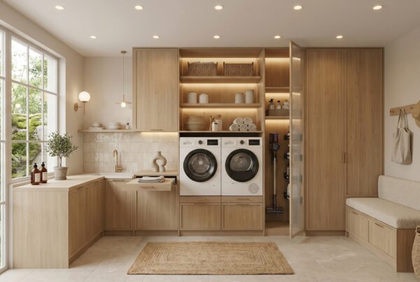 Light Timber Laundry